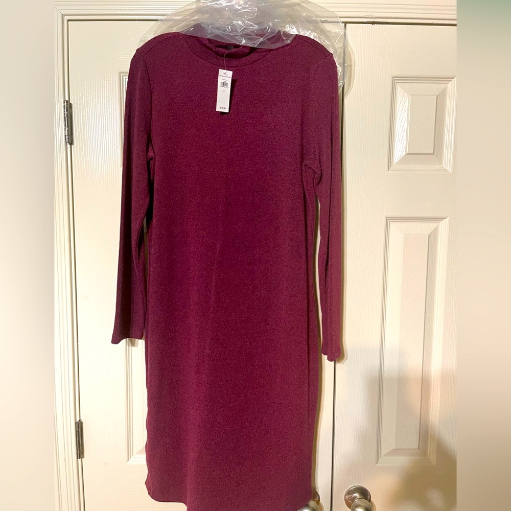 BANANA REPUBLIC  sweater dress LONG sleeve -Size Large  beautiful NWT